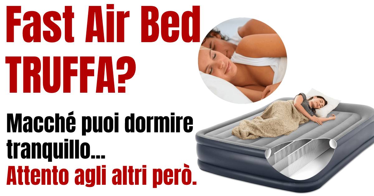 fast air bed, recensione materasso matrimoniale gonfiabile