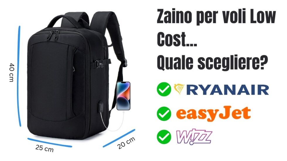 40x20x25 Nuove Misure Per I Bagagli A Mano 2025 Turista Di